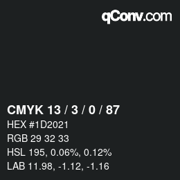 Color code: CMYK 13 / 3 / 0 / 87 | qconv.com