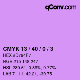 Color code: CMYK 13 / 40 / 0 / 3 | qconv.com