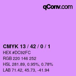 Color code: CMYK 13 / 42 / 0 / 1 | qconv.com