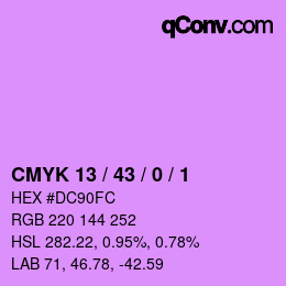 カラーコード: CMYK 13 / 43 / 0 / 1 | qconv.com