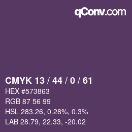 Código de color: CMYK 13 / 44 / 0 / 61 | qconv.com