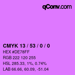 カラーコード: CMYK 13 / 53 / 0 / 0 | qconv.com