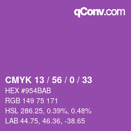 Código de color: CMYK 13 / 56 / 0 / 33 | qconv.com