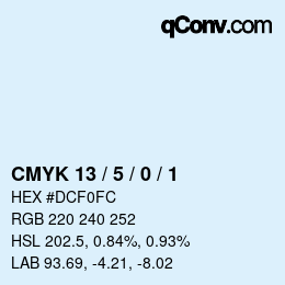 Color code: CMYK 13 / 5 / 0 / 1 | qconv.com
