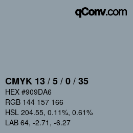 Color code: CMYK 13 / 5 / 0 / 35 | qconv.com