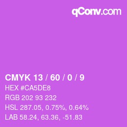 Color code: CMYK 13 / 60 / 0 / 9 | qconv.com