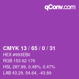 Color code: CMYK 13 / 65 / 0 / 31 | qconv.com