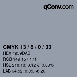 Color code: CMYK 13 / 8 / 0 / 33 | qconv.com