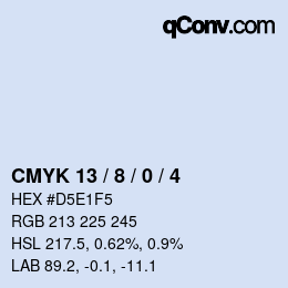 カラーコード: CMYK 13 / 8 / 0 / 4 | qconv.com