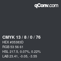 Color code: CMYK 13 / 8 / 0 / 76 | qconv.com