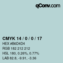 カラーコード: CMYK 14 / 0 / 0 / 17 | qconv.com