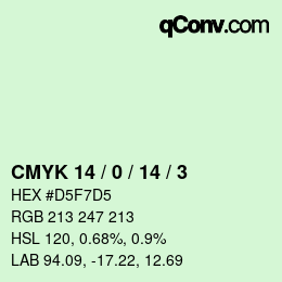 カラーコード: CMYK 14 / 0 / 14 / 3 | qconv.com
