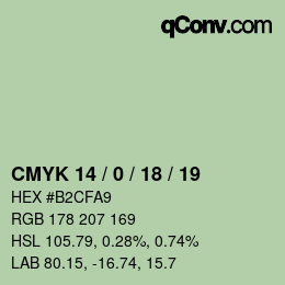 カラーコード: CMYK 14 / 0 / 18 / 19 | qconv.com