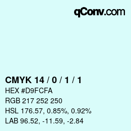 Color code: CMYK 14 / 0 / 1 / 1 | qconv.com