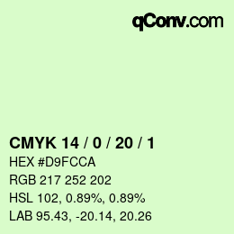 Color code: CMYK 14 / 0 / 20 / 1 | qconv.com