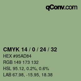 Color code: CMYK 14 / 0 / 24 / 32 | qconv.com