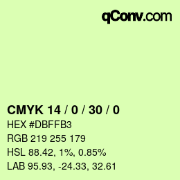 Color code: CMYK 14 / 0 / 30 / 0 | qconv.com
