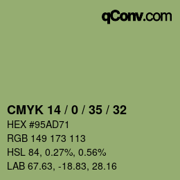 Código de color: CMYK 14 / 0 / 35 / 32 | qconv.com