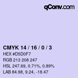 颜色代码: CMYK 14 / 16 / 0 / 3 | qconv.com