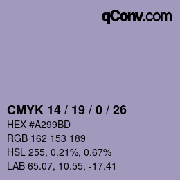 Color code: CMYK 14 / 19 / 0 / 26 | qconv.com