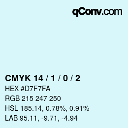 Color code: CMYK 14 / 1 / 0 / 2 | qconv.com