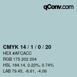 カラーコード: CMYK 14 / 1 / 0 / 20 | qconv.com