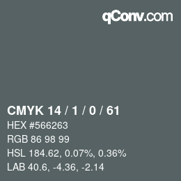 颜色代码: CMYK 14 / 1 / 0 / 61 | qconv.com