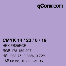 Color code: CMYK 14 / 23 / 0 / 19 | qconv.com
