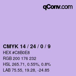 Color code: CMYK 14 / 24 / 0 / 9 | qconv.com