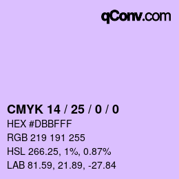 Color code: CMYK 14 / 25 / 0 / 0 | qconv.com