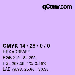 Color code: CMYK 14 / 28 / 0 / 0 | qconv.com