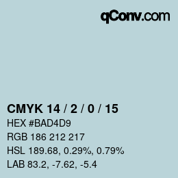 カラーコード: CMYK 14 / 2 / 0 / 15 | qconv.com