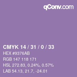 Color code: CMYK 14 / 31 / 0 / 33 | qconv.com