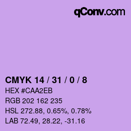 Color code: CMYK 14 / 31 / 0 / 8 | qconv.com