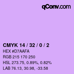 颜色代码: CMYK 14 / 32 / 0 / 2 | qconv.com