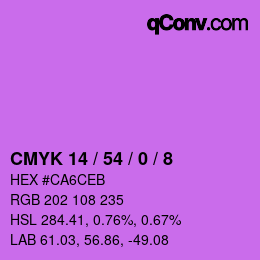 カラーコード: CMYK 14 / 54 / 0 / 8 | qconv.com