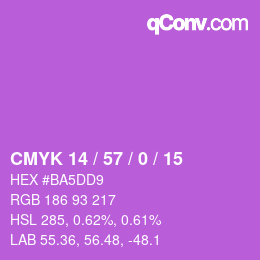カラーコード: CMYK 14 / 57 / 0 / 15 | qconv.com