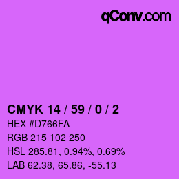 Color code: CMYK 14 / 59 / 0 / 2 | qconv.com