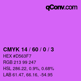 Color code: CMYK 14 / 60 / 0 / 3 | qconv.com