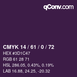 カラーコード: CMYK 14 / 61 / 0 / 72 | qconv.com
