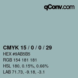 Color code: CMYK 15 / 0 / 0 / 29 | qconv.com