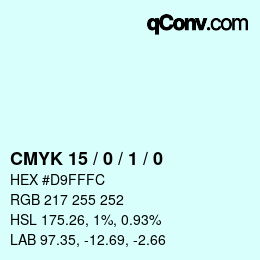 Color code: CMYK 15 / 0 / 1 / 0 | qconv.com