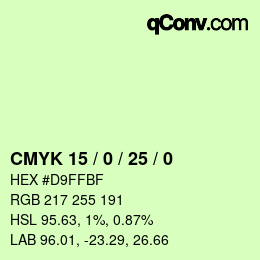 Color code: CMYK 15 / 0 / 25 / 0 | qconv.com