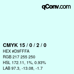 Color code: CMYK 15 / 0 / 2 / 0 | qconv.com