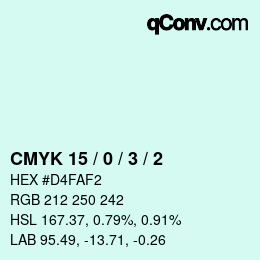 Color code: CMYK 15 / 0 / 3 / 2 | qconv.com