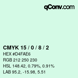 Color code: CMYK 15 / 0 / 8 / 2 | qconv.com