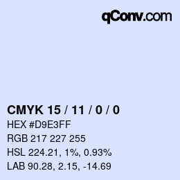 Color code: CMYK 15 / 11 / 0 / 0 | qconv.com