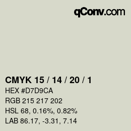 Color code: CMYK 15 / 14 / 20 / 1 | qconv.com