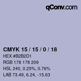 Color code: CMYK 15 / 15 / 0 / 18 | qconv.com