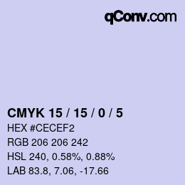 Color code: CMYK 15 / 15 / 0 / 5 | qconv.com